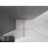 Mexen Velar panou de duș glisant Walk-in 130 x 200 cm, geam mat 8 mm, auriu - 871-130-000-33-50