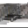 Mexen Velar kinyitható zuhanyfal 75 x 200 cm, homályos 8 mm, arany csiszolt - 871-075-000-33-55