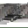 Mexen Velar mozgatható Walk-in zuhanyfal 160 x 200 cm, frottír 8 mm, arany csiszolt - 871-160-000-33-55