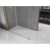 Mexen Velar Walk-in zuhanyfal 140 x 200 cm, matt üveg 8 mm, brushed arany - 871-140-000-33-55