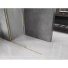 Mexen Velar Walk-in zuhanyfal 140 x 200 cm, matt üveg 8 mm, brushed arany - 871-140-000-33-55