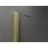 Mexen Velar Walk-in zuhanyfal 140 x 200 cm, matt üveg 8 mm, brushed arany - 871-140-000-33-55