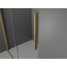 Mexen Velar Walk-in zuhanyfal 140 x 200 cm, matt üveg 8 mm, brushed arany - 871-140-000-33-55
