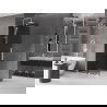 Mexen Velar mozgatható Walk-in zuhanyfal 70 x 200 cm, grafit 8 mm, fehér - 871-070-000-43-20
