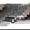 Mexen Velar perete de duș extensibil Walk-in 85 x 200 cm, grafit 8 mm, alb - 871-085-000-43-20