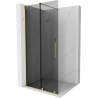 Mexen Velar Rugalmas Walk-in zuhanyfal 70 x 200 cm, grafit 8 mm, arany - 871-070-000-43-50