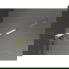 Mexen Velar Rugalmas Walk-in zuhanyfal 70 x 200 cm, grafit 8 mm, arany - 871-070-000-43-50