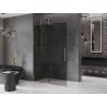 Mexen Velar tolózáró fal 130 x 200 cm, grafit 8 mm, arany - 871-130-000-43-50