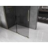 Mexen Velar tolózáró fal 130 x 200 cm, grafit 8 mm, arany - 871-130-000-43-50