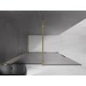 Mexen Velar tolózáró fal 130 x 200 cm, grafit 8 mm, arany - 871-130-000-43-50