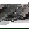 Mexen Velar kihúzható zuhanyfal Walk-in 160 x 200 cm, grafit 8 mm, arany - 871-160-000-43-50