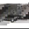Mexen Velar kihúzható zuhanyfal Walk-in 70 x 200 cm, grafit 8 mm, arany kefe - 871-070-000-43-55