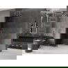 Mexen Velar kihúzható zuhanyfal Walk-in 75 x 200 cm, grafit 8 mm, arany csiszolt - 871-075-000-43-55