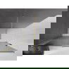Mexen Velar perete duș extensibil Walk-in 150 x 200 cm, grafit 8 mm, aur mat - 871-150-000-43-55