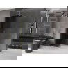 Mexen Velar kihúzható zuhanyfal Walk-in 160 x 200 cm, grafit 8 mm, arany kefélt - 871-160-000-43-55