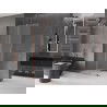 Mexen Velar toló zuhanyzófal Walk-in 75 x 200 cm, frosted 8 mm, rózsaarany - 871-075-000-33-60