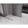 Mexen Velar perete de duș extensibil Walk-in 110 x 200 cm, sticlă mată 8 mm, aur roz - 871-110-000-33-60