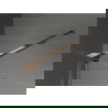 Mexen Velar perete de duș glisant Walk-in 90 x 200 cm, sticlă mată 8 mm, aur roz - 871-090-000-33-60