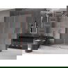 Mexen Velar kihúzható Walk-in zuhanyfal 160 x 200 cm, frottír üveg 8 mm, rózsaszín arany - 871-160-000-33-60