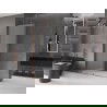 Mexen Velar kihúzható Walk-in zuhanyfal 160 x 200 cm, frottír üveg 8 mm, rózsaszín arany - 871-160-000-33-60