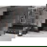 Mexen Velar perete de duș glisant Walk-in 85 x 200 cm, grafit 8 mm, aur roz - 871-085-000-43-60