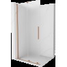 Mexen Velar perete de duș extensibil Walk-in 80 x 200 cm, sticlă mată 8 mm, cupru periat - 871-080-000-33-65