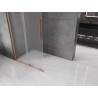 Mexen Velar Walk-in toló zuhanyfal 110 x 200 cm, matt üveg 8 mm, csiszolt réz - 871-110-000-33-65