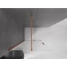Mexen Velar Walk-in toló zuhanyfal 110 x 200 cm, matt üveg 8 mm, csiszolt réz - 871-110-000-33-65