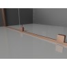 Mexen Velar Perete de duș glisant Walk-in 110 x 200 cm, îngheț 8 mm, cupru periat - 871-110-000-33-65