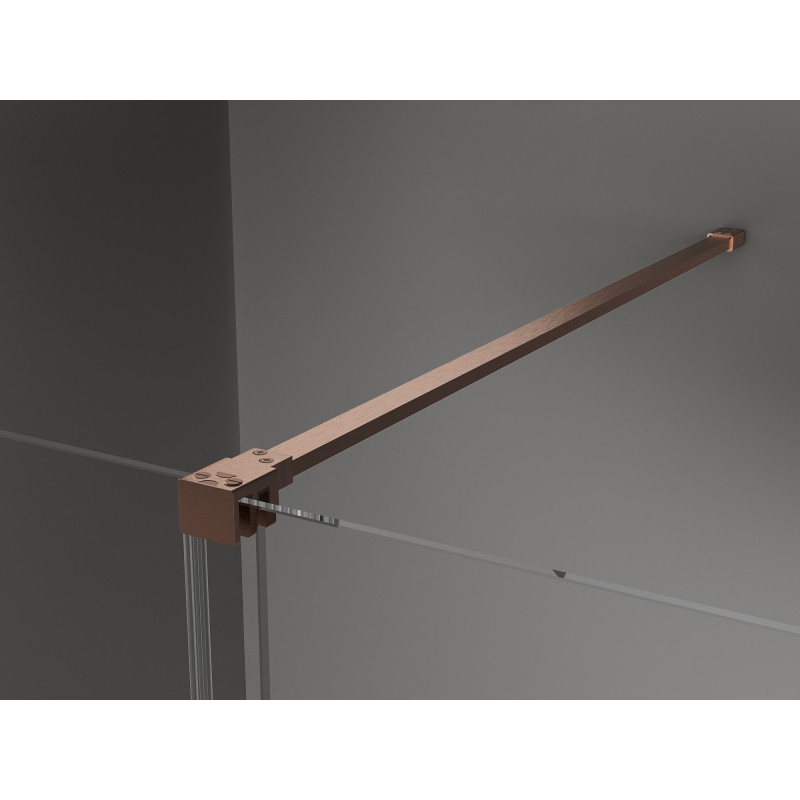 Mexen Velar Perete de duș glisant Walk-in 110 x 200 cm, îngheț 8 mm, cupru periat - 871-110-000-33-65