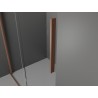 Mexen Velar Walk-in toló zuhanyfal 110 x 200 cm, matt üveg 8 mm, csiszolt réz - 871-110-000-33-65