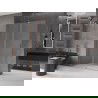 Mexen Velar perete de duș glisant Walk-in 140 x 200 cm, mat 8 mm, cupru periat - 871-140-000-33-65