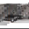 Mexen Velar perete duș retractabil Walk-in 130 x 200 cm, sticlă mată 8 mm, cupru periat - 871-130-000-33-65