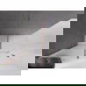 Mexen Velar perete de duș glisant Walk-in 140 x 200 cm, mat 8 mm, cupru periat - 871-140-000-33-65
