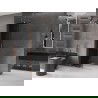 Mexen Velar zuhanyzófal tolható Walk-in 100 x 200 cm, grafit 8 mm, kefélt réz - 871-100-000-43-65