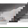 Mexen Velar mozgatható Walk-in zuhanyfal 140 x 200 cm, grafit 8 mm, csiszolt réz - 871-140-000-43-65