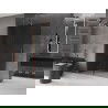 Mexen Velar összecsukható Walk-in zuhanyfal 150 x 200 cm, grafit 8 mm, kefélt réz - 871-150-000-43-65