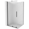 Mexen Velar tolózuhanyfal Walk-in 90 x 200 cm, matt 8 mm, fekete - 871-090-000-33-70
