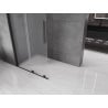 Mexen Velar Walk-in zuhanyfal 110 x 200 cm, matt üveg 8 mm, fekete - 871-110-000-33-70