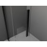 Mexen Velar Walk-in zuhanyfal 110 x 200 cm, matt üveg 8 mm, fekete - 871-110-000-33-70