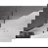 Mexen Velar perete de duș glisant Walk-in 140 x 200 cm, sticlă mată 8 mm, neagră - 871-140-000-33-70