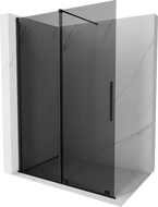 Mexen Velar Walk-in Zuhanypanel tolóajtóval 150 x 200 cm, grafit 8 mm, fekete - 871-150-000-43-70