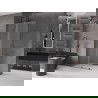 Mexen Velar üvegfal 75 x 200 cm, homályos 8 mm, gun gray kefézett - 871-075-000-33-66