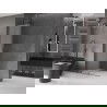 Mexen Velar üvegfal 75 x 200 cm, homályos 8 mm, gun gray kefézett - 871-075-000-33-66