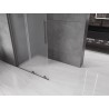 Mexen Velar Walk-in eltolható zuhanyfal 90 x 200 cm, homályos, 8 mm, kefélt pisztolyszürke - 871-090-000-33-66