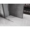 Mexen Velar perete de duș glisant Walk-in 90 x 200 cm, mat 8 mm, gri armă periat - 871-090-000-33-66