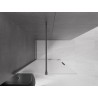 Mexen Velar perete de duș glisant Walk-in 90 x 200 cm, mat 8 mm, gri armă periat - 871-090-000-33-66