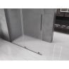 Mexen Velar toló zuhanyfal Walk-in 140 x 200 cm, homokfújt 8 mm, fém szürke csiszolt - 871-140-000-33-66