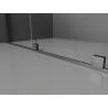 Mexen Velar toló zuhanyfal Walk-in 140 x 200 cm, homokfújt 8 mm, fém szürke csiszolt - 871-140-000-33-66