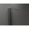 Mexen Velar toló zuhanyfal Walk-in 140 x 200 cm, homokfújt 8 mm, fém szürke csiszolt - 871-140-000-33-66